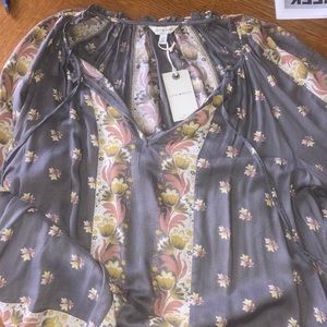 lucky brand flowy long sleeve shirt